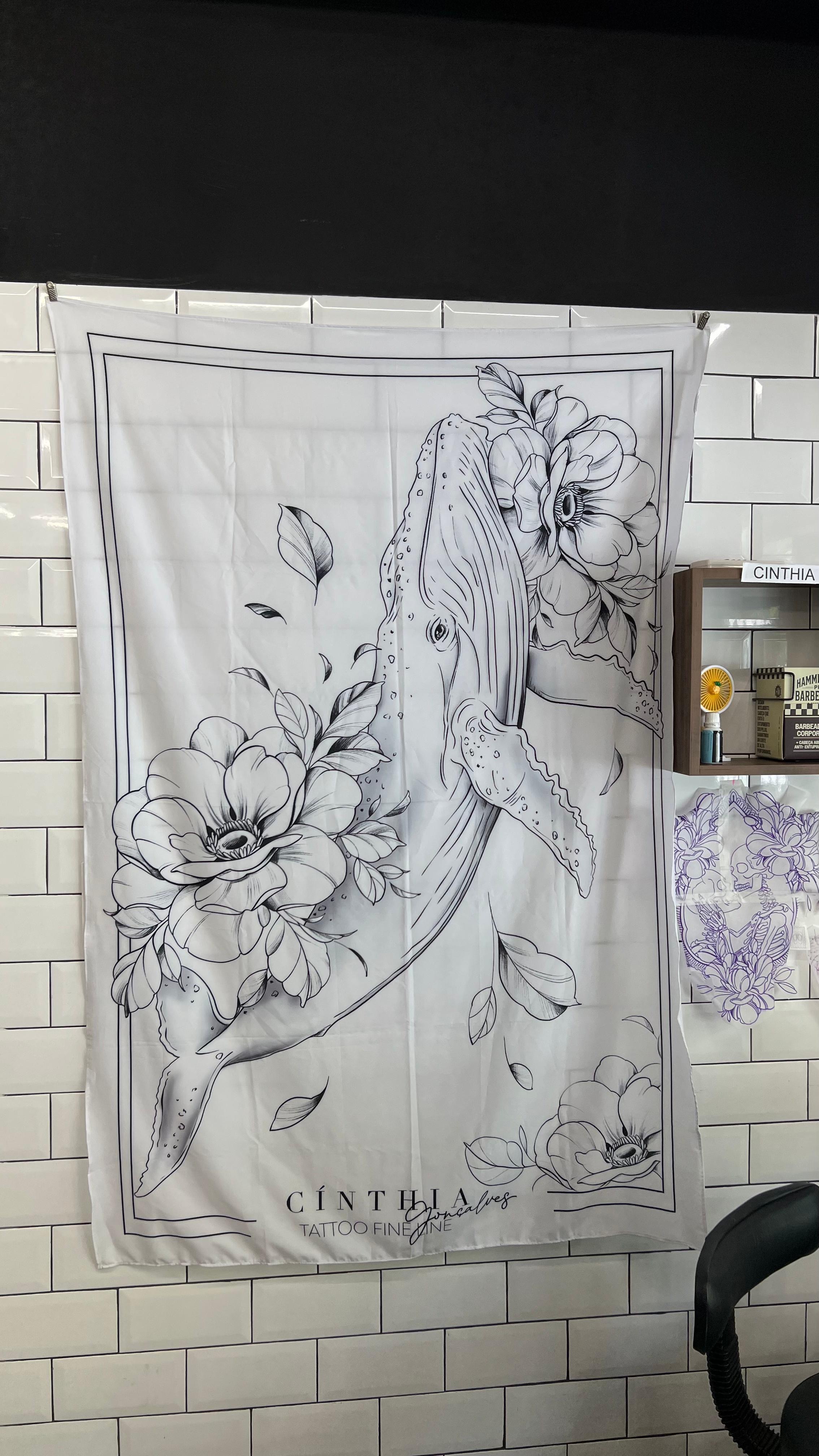 Canga/bandeira baleia